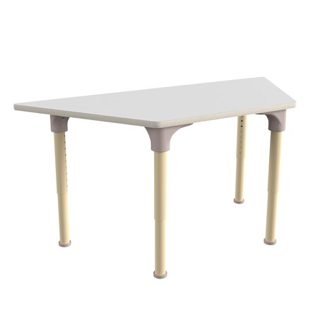 Flash Furniture 20.75 in W, 47 in L, 23 in H, Beechwood, Birch Plywood, Steel, Beech/White MK-ME088028-GG